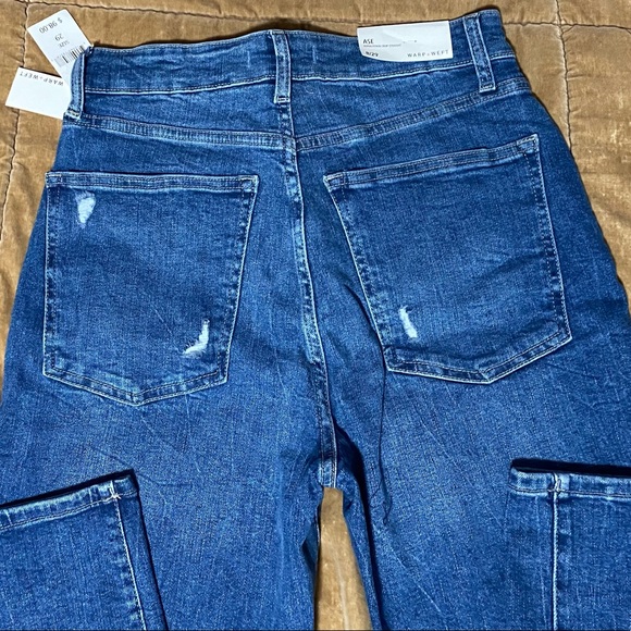 Warp + Weft Aspen Pitken crop straight jeans NWT (sz 29) - Picture 4 of 5